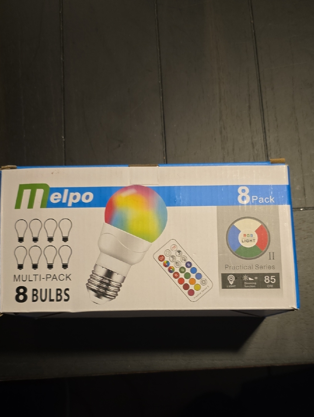RGB Color-Changing LED Bulbs 8-Pack – Multicolor Smart Mood Lighting
